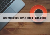 英特尔区块链公司怎么样知乎[英特尔项目]